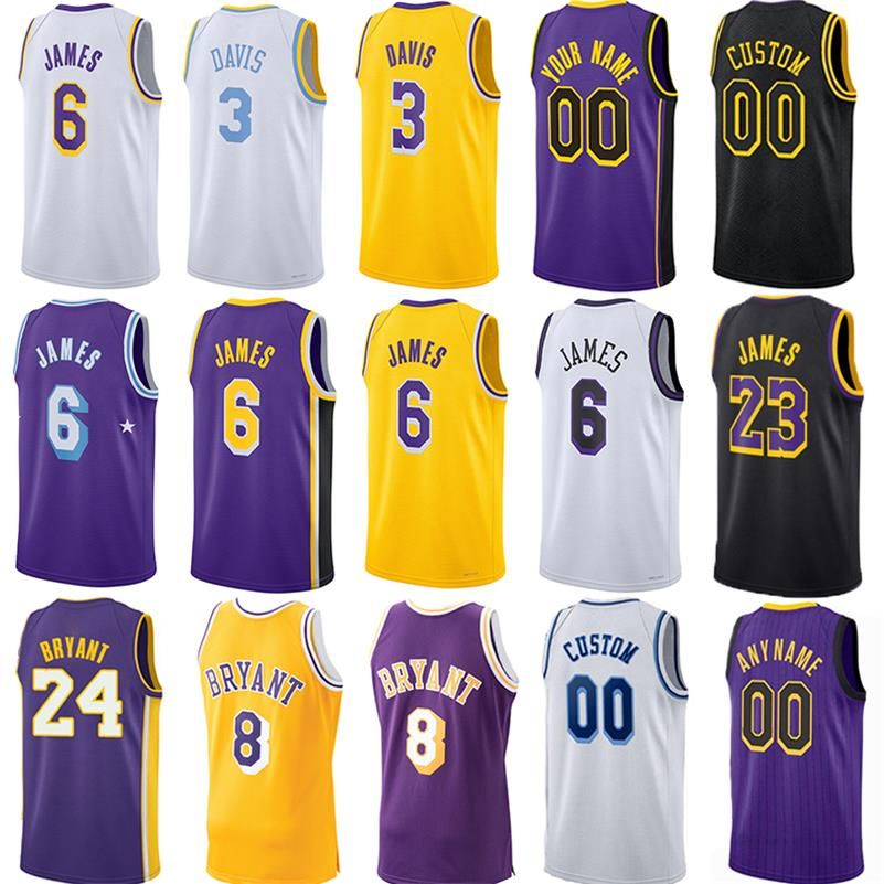 Custom Basketball Jerseys Los Men Women Youth LeBron Angeles James DAngelo  Russell Anthony Davis Dennis Schroder Lakers Austin Reaves Bryant  Basketball Jerseys From 10,84 €