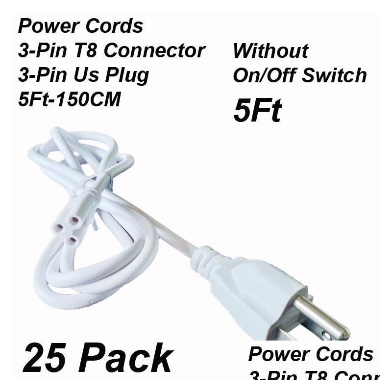 5Ft Power Cords Without Switch