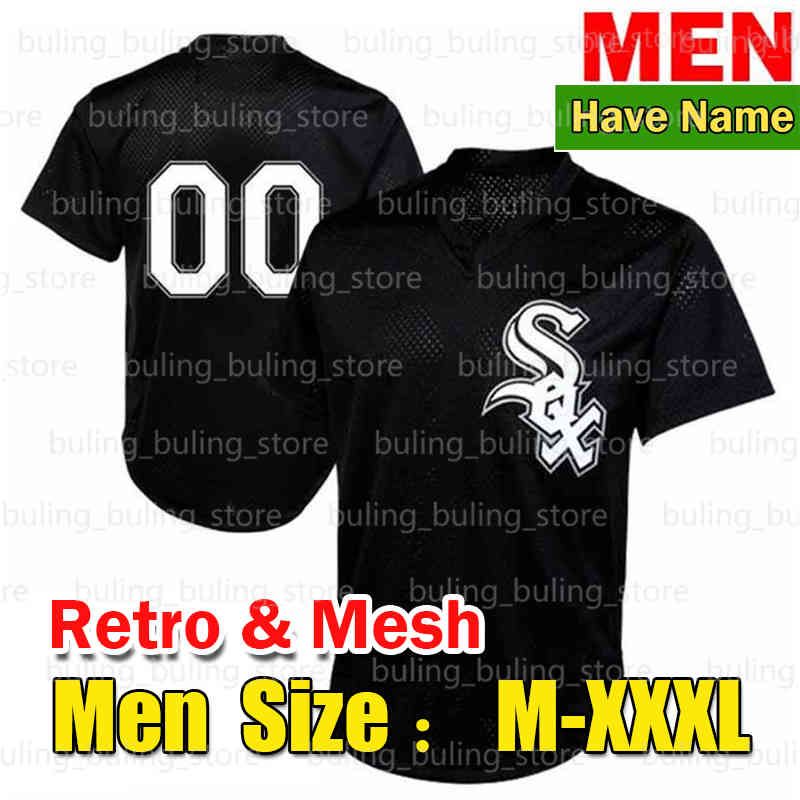 Männer Retro Jersey (b w-Name haben)