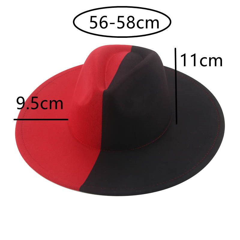 9.5cm black red