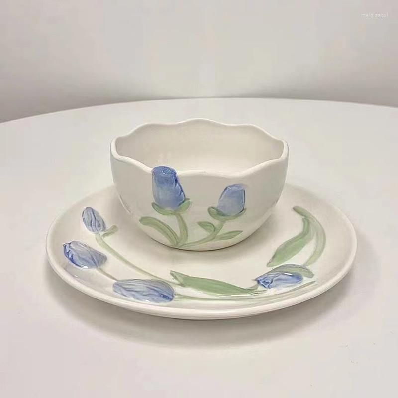 Blue bowl plate