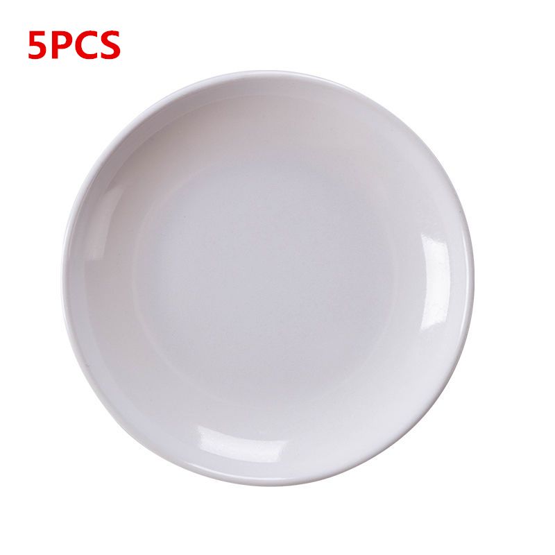 5pcs white-round