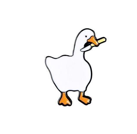 Duck Is Holding a Knife