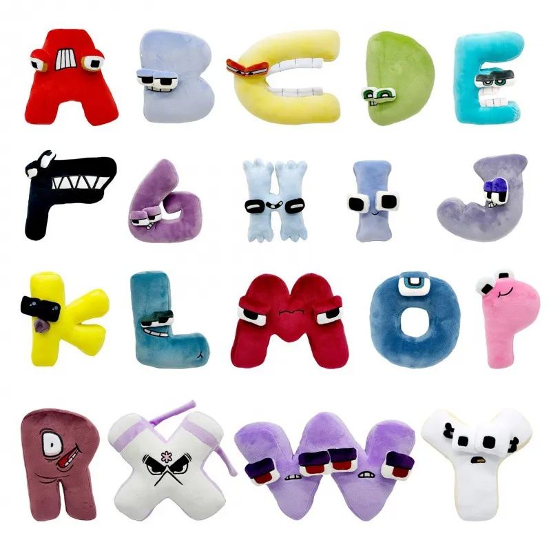 26 Styles Alphabet Lore Plush Toy Stuffed Plushie Doll Anime Soft Pillow  Gifts