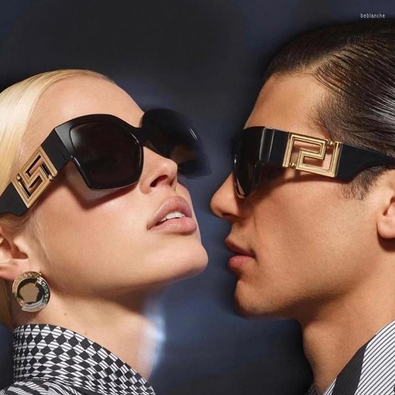 2023 Vintage Big Frame Sunglasses Women Brand Designer Gradient