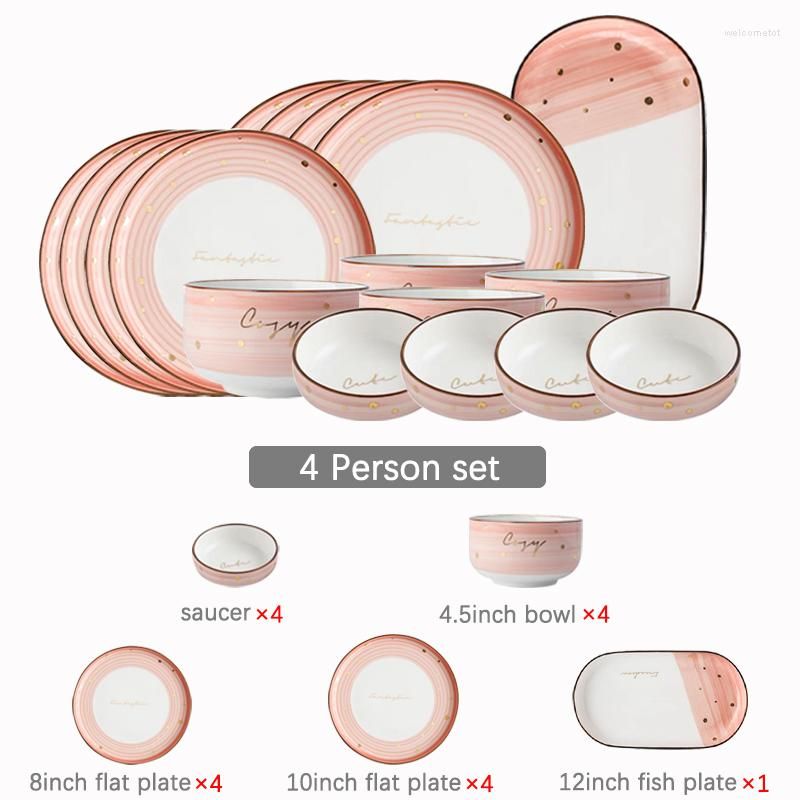 pink-4person set