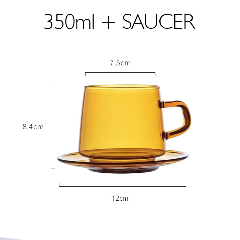 Kina 200-400ml Amber Saucer 350ml