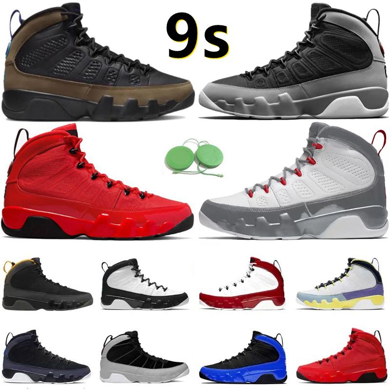 Jumpman 9 9s Men Basketball Shoes Light Olive Fire Particle Grey