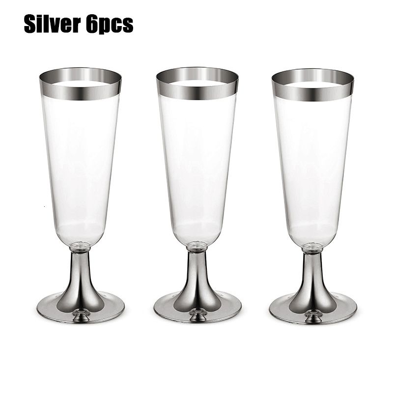 Silver 6pcs-6pcs