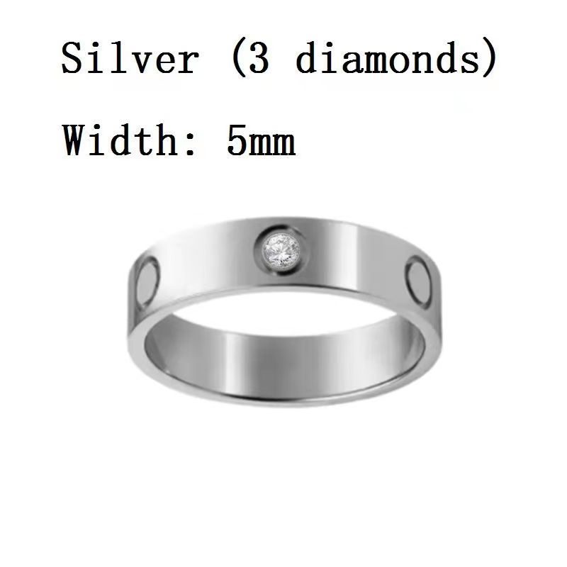 5mm silver med diamant