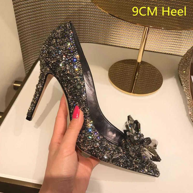 black -9cm heel