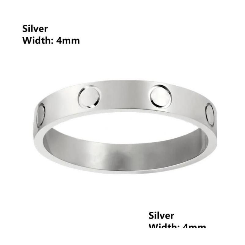 4mm silver ingen diamant