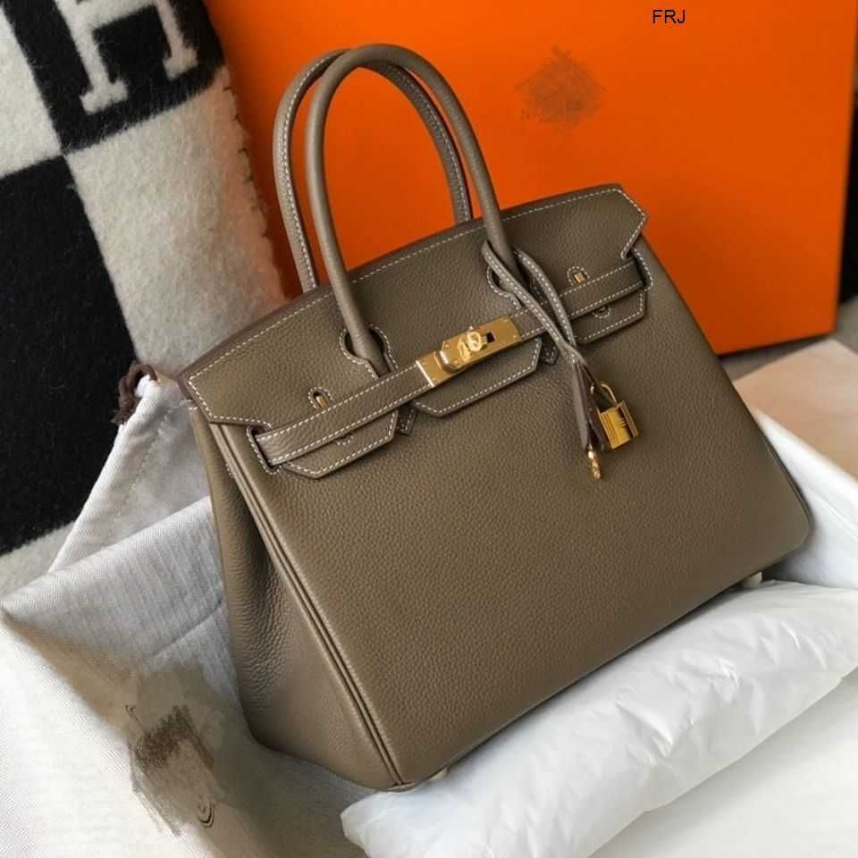 Hermes Birkin Designer Tote Bag Togo Leather in Elephant Grey – EliteLaza