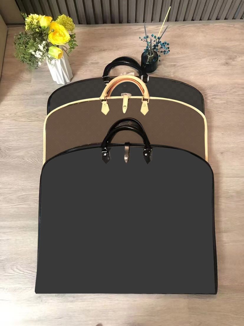 Pu Leather Garment Bag For Travel, Carry On Suit Carrier Storage