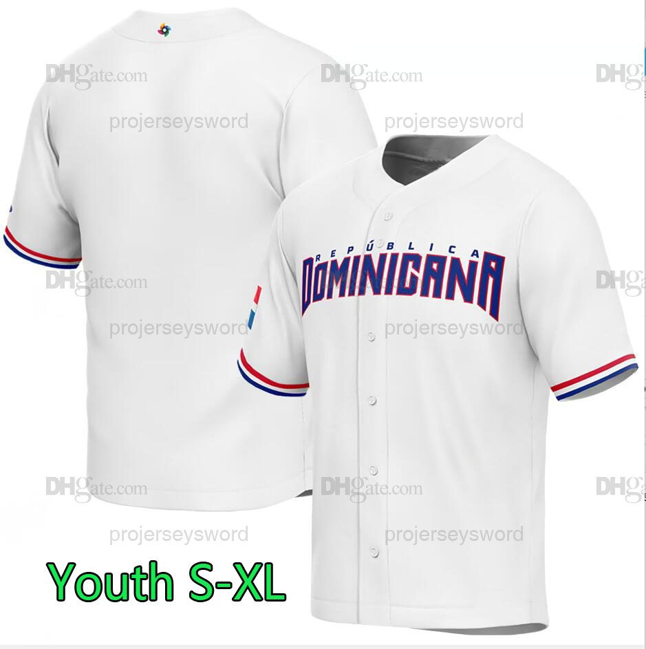 Wholesale Men's Dominican Republic Baseball Manny Machado White 2023 World  Baseball Classic Replica Player Jersey - China Dominican Republic Baseball  2023 World Jersey and 2023 World Baseball Dominican Republic Jersey price