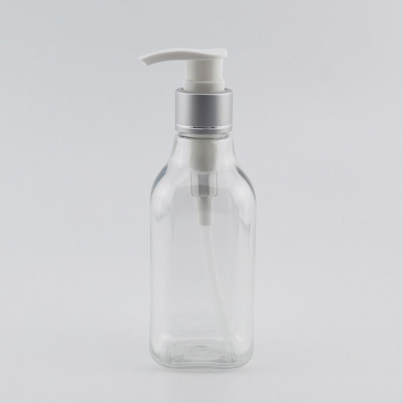 200ml Clear Bottle White Plastic