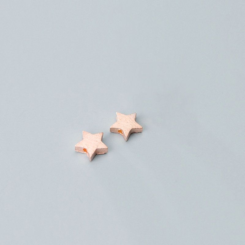 S925 rosegold plated 4.5x2.3mm hole1.2mm