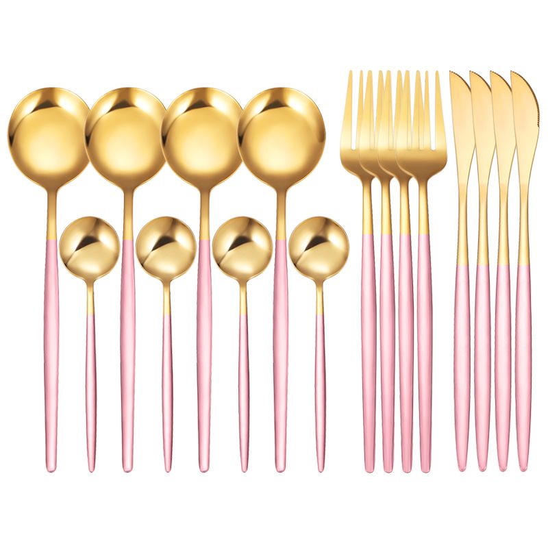 16 PCs rosa Gold