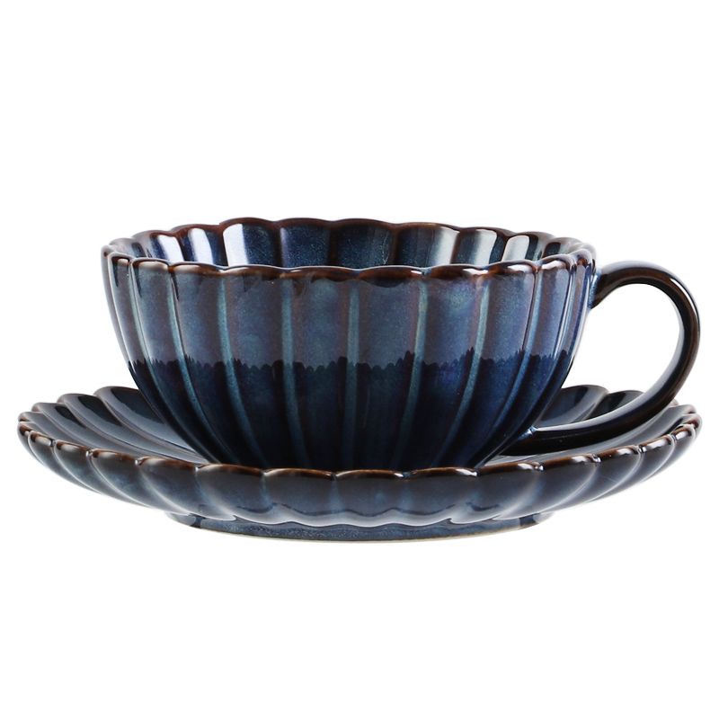 Porcellana set di tazza blu da 250ml