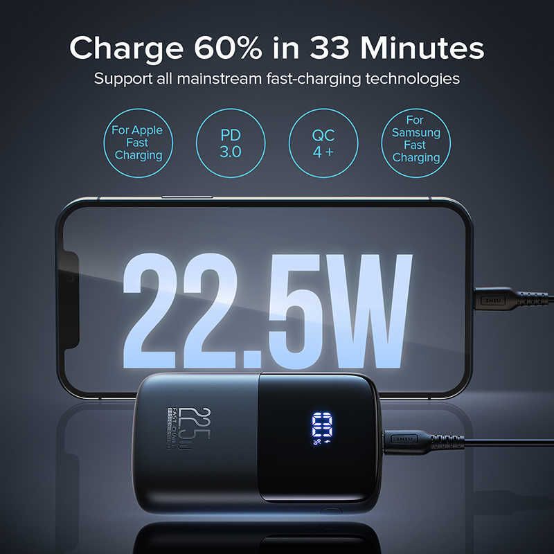 Cell Phone Powerbanks INIU 225W Power Bank PD 10000mAh Fast Charge Portable  Charger With Phones Holder External Battery Pack For IPhone IPad J230217  From Us_montana, $23.89