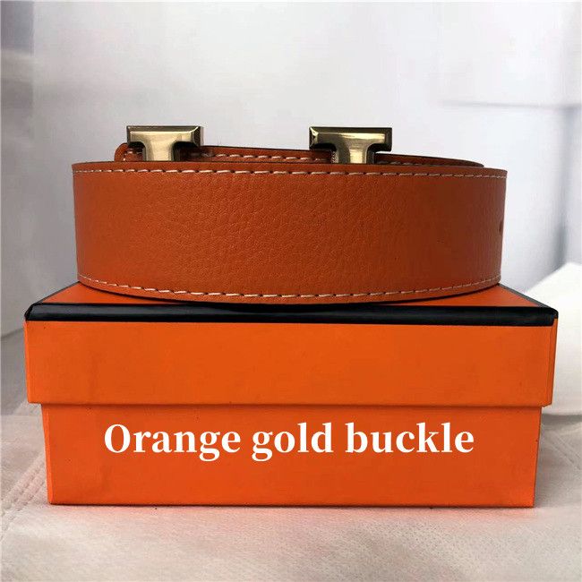 7 Orange gold buckle