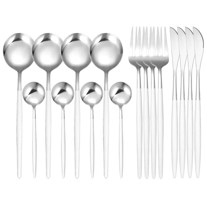 16 PCs weißes Silber