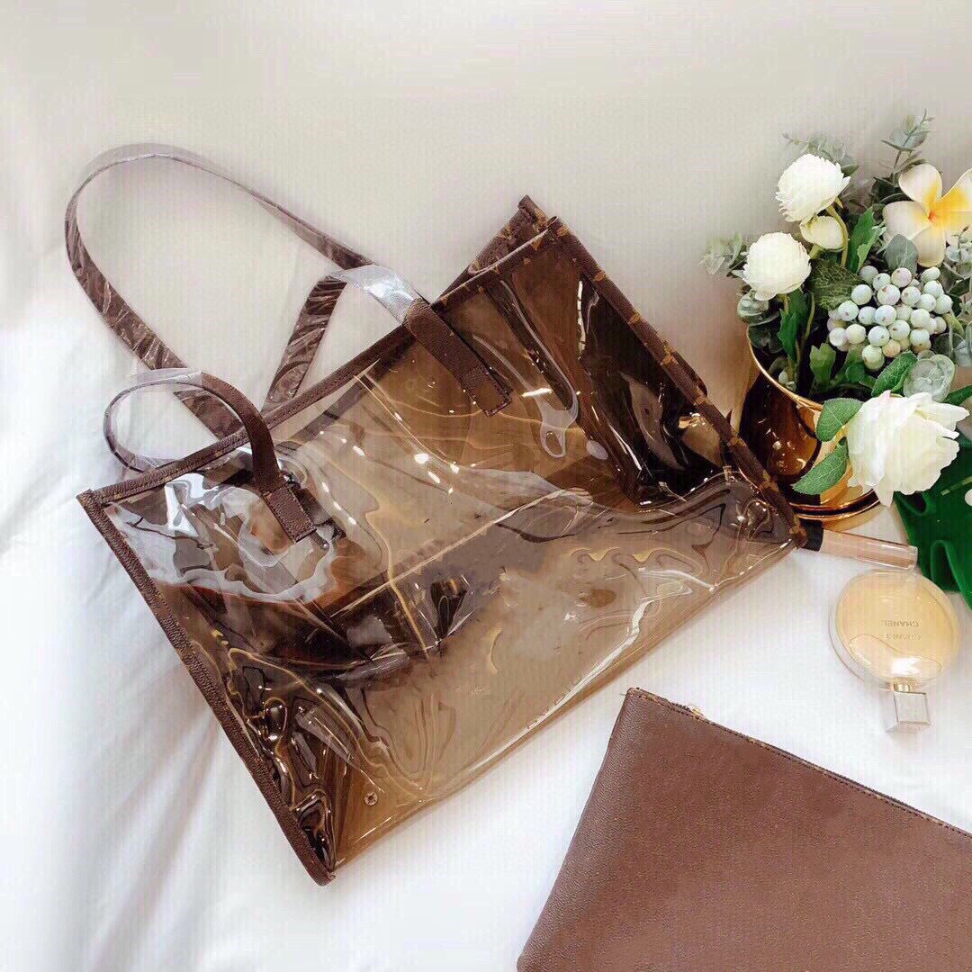 Louis Vuitton transparent 2in1 tote bag