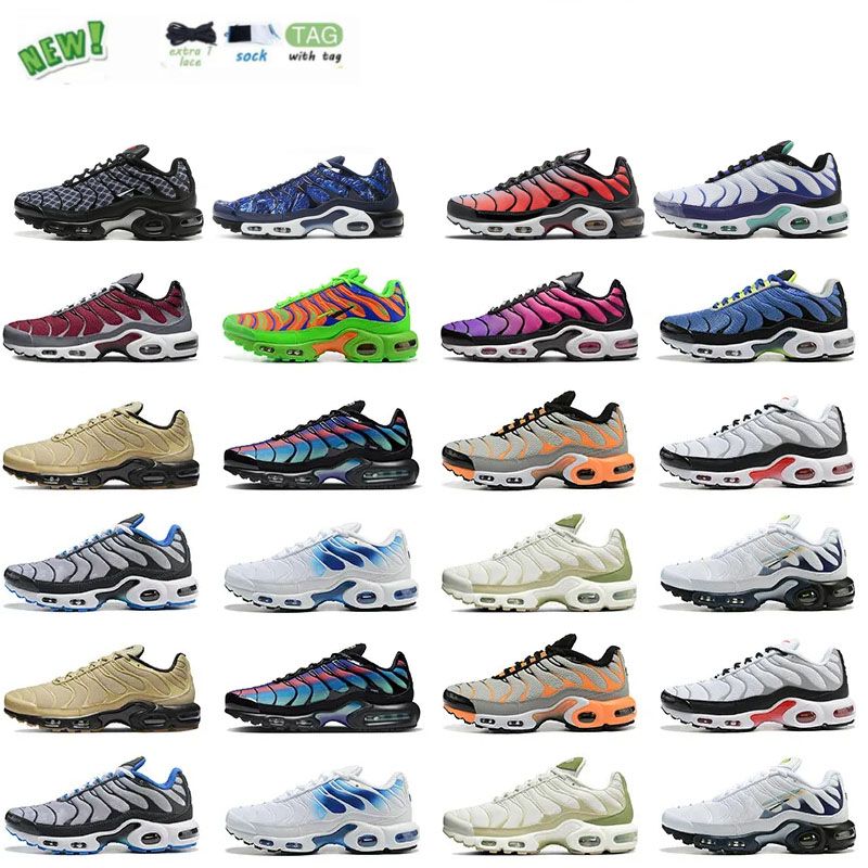 Wholesale Plus Tn Running Shoes Tnplus Sneakers Triple Black White France Neon Green Hyper Blue Mx Bred Oreo Trainers Sports 36 46 From Yz_shoes9, $15.04 | DHgate.Com