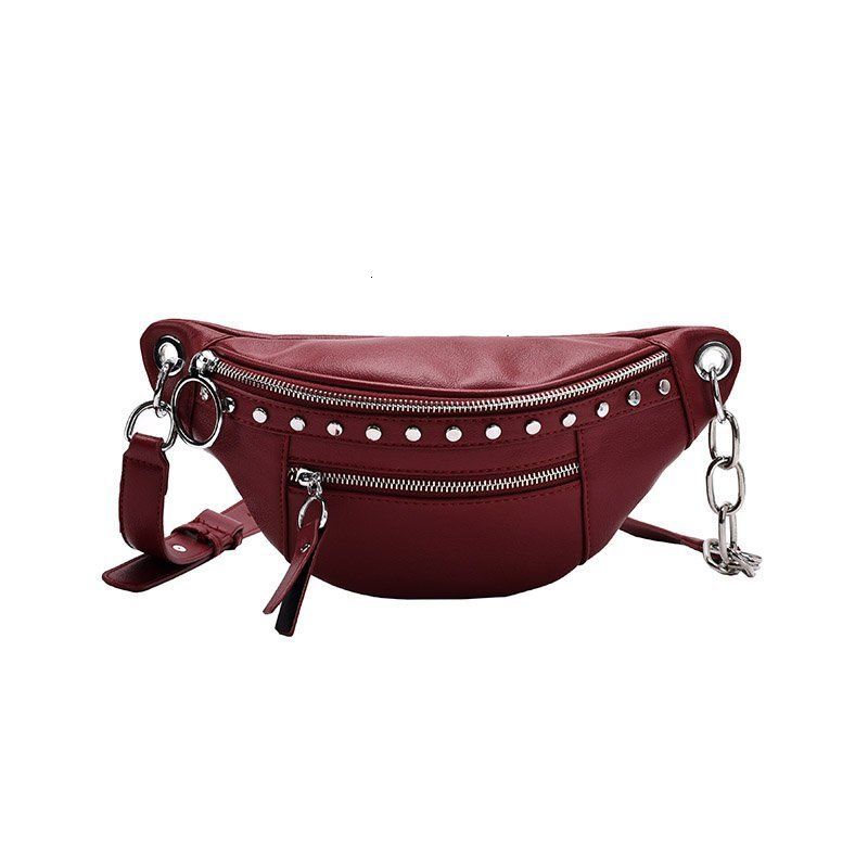 sac de taille rouge