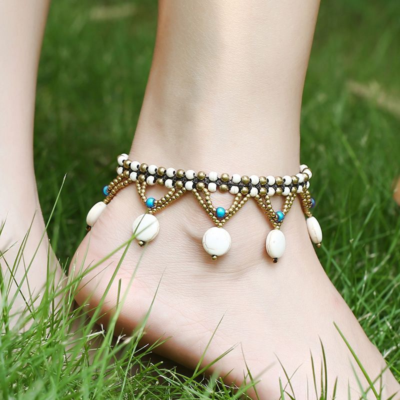 Modèle 4 Anklet Blanc Chine