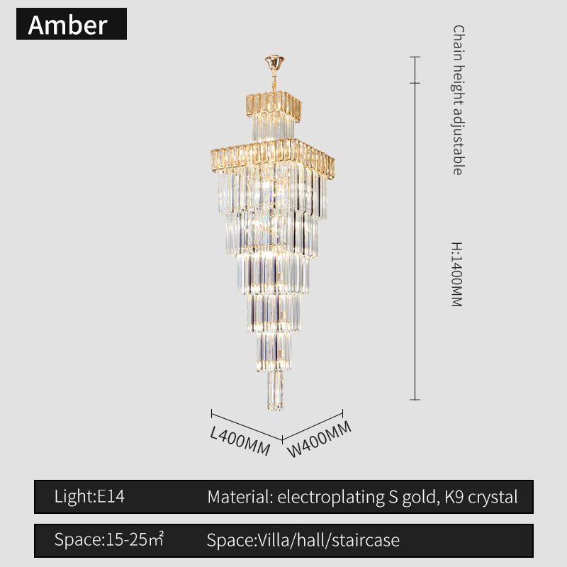 Amber D40xH140CM Three Colour