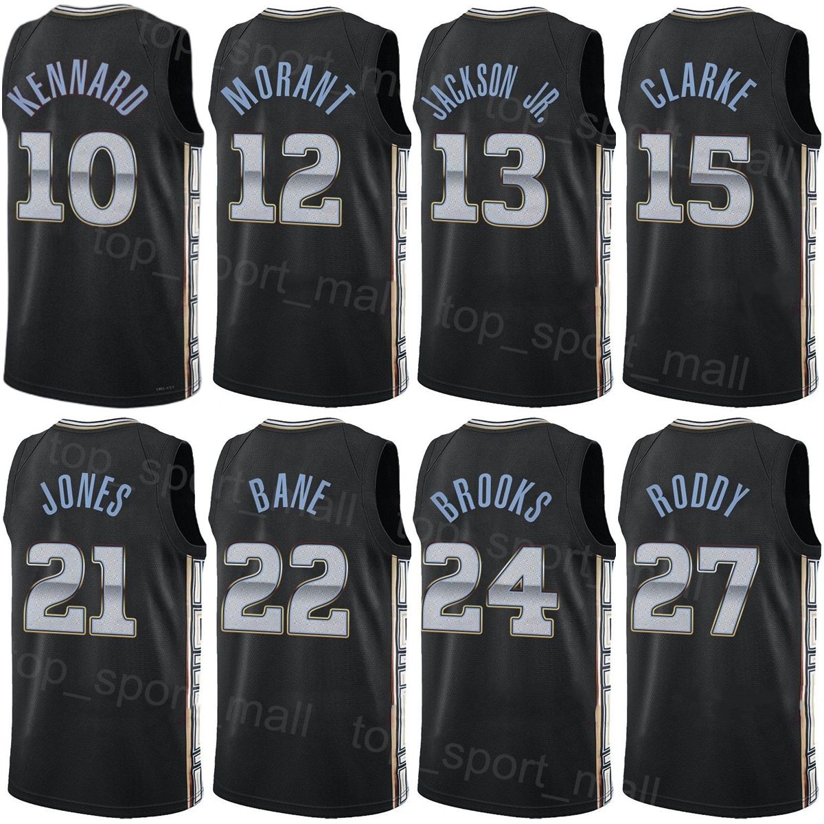 Wholesale Customized 12 Ja Morant Basketball Jersey black uniforms high  quality new 2021 From m.