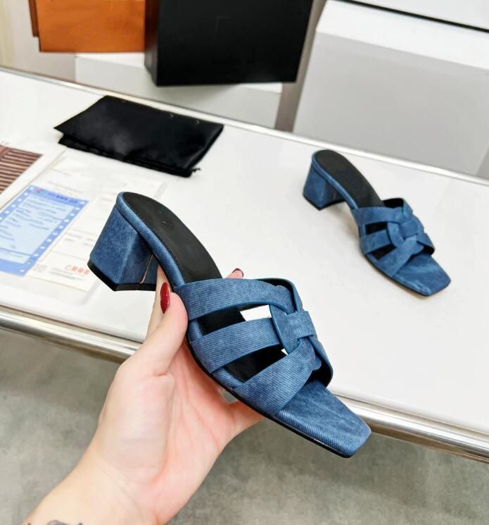 blue wedge heel
