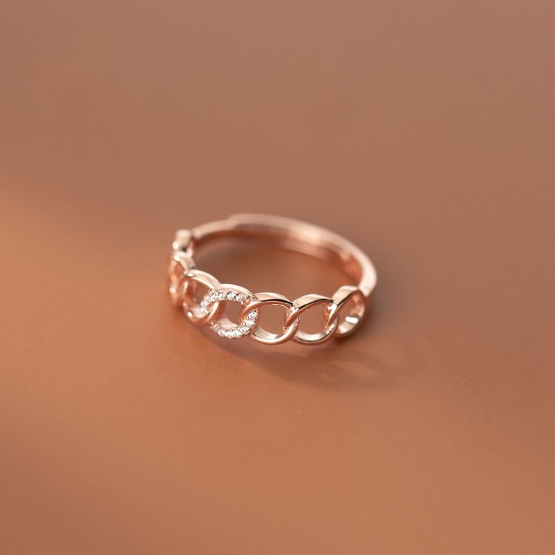 China Rose Gold Color Circle Ring