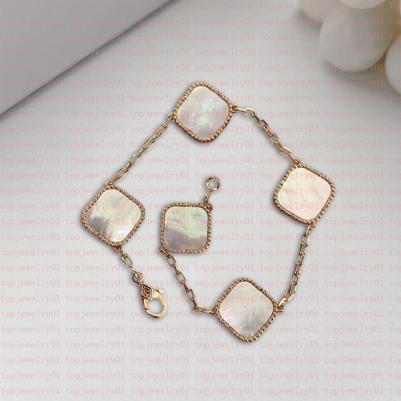 Ros￩gouden ketting+color2