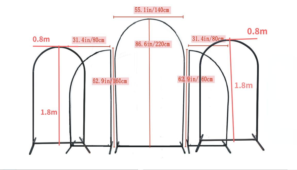 الأسود 5pcs