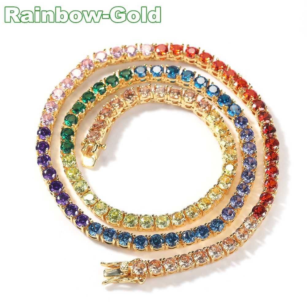 Rainbow-Gold-8quot; tum (armband)