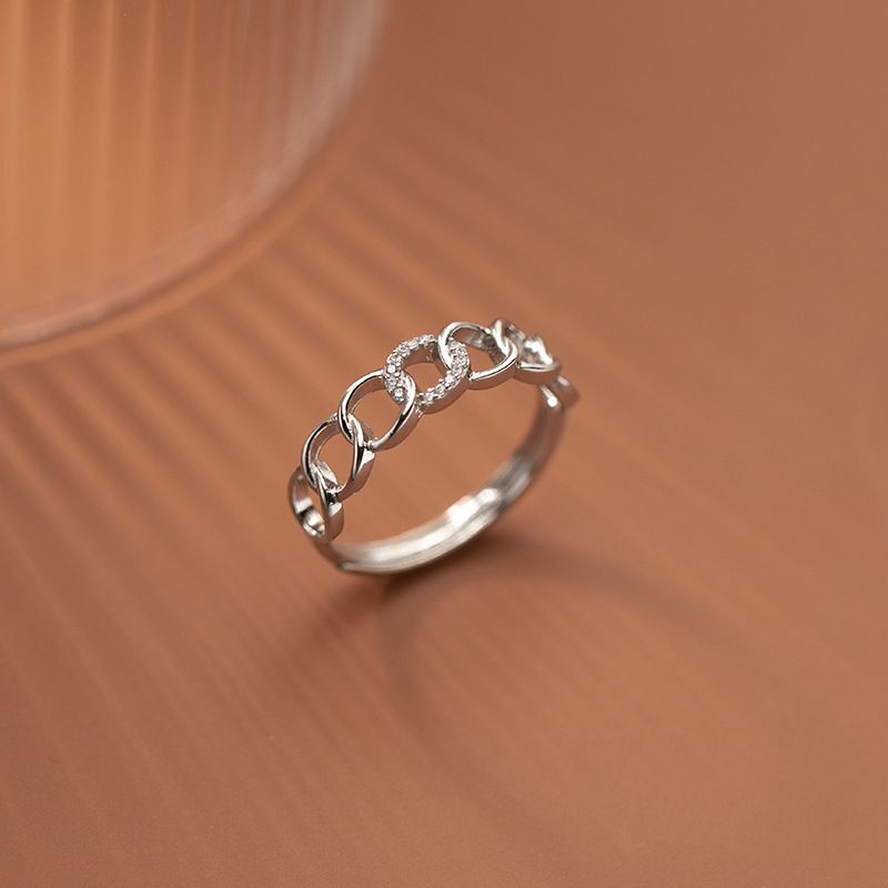 China 925 Sterling Silver Circle Ring