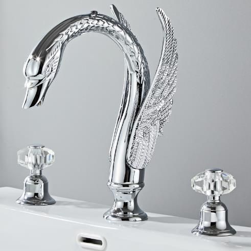 Silver crystal handle