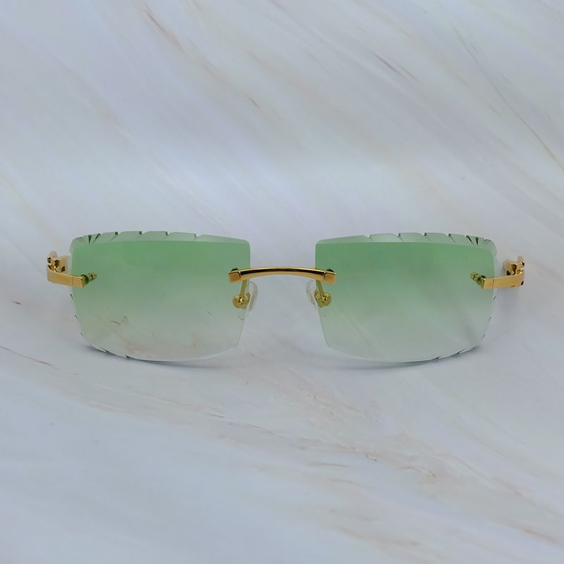 White Buffs Gold Green