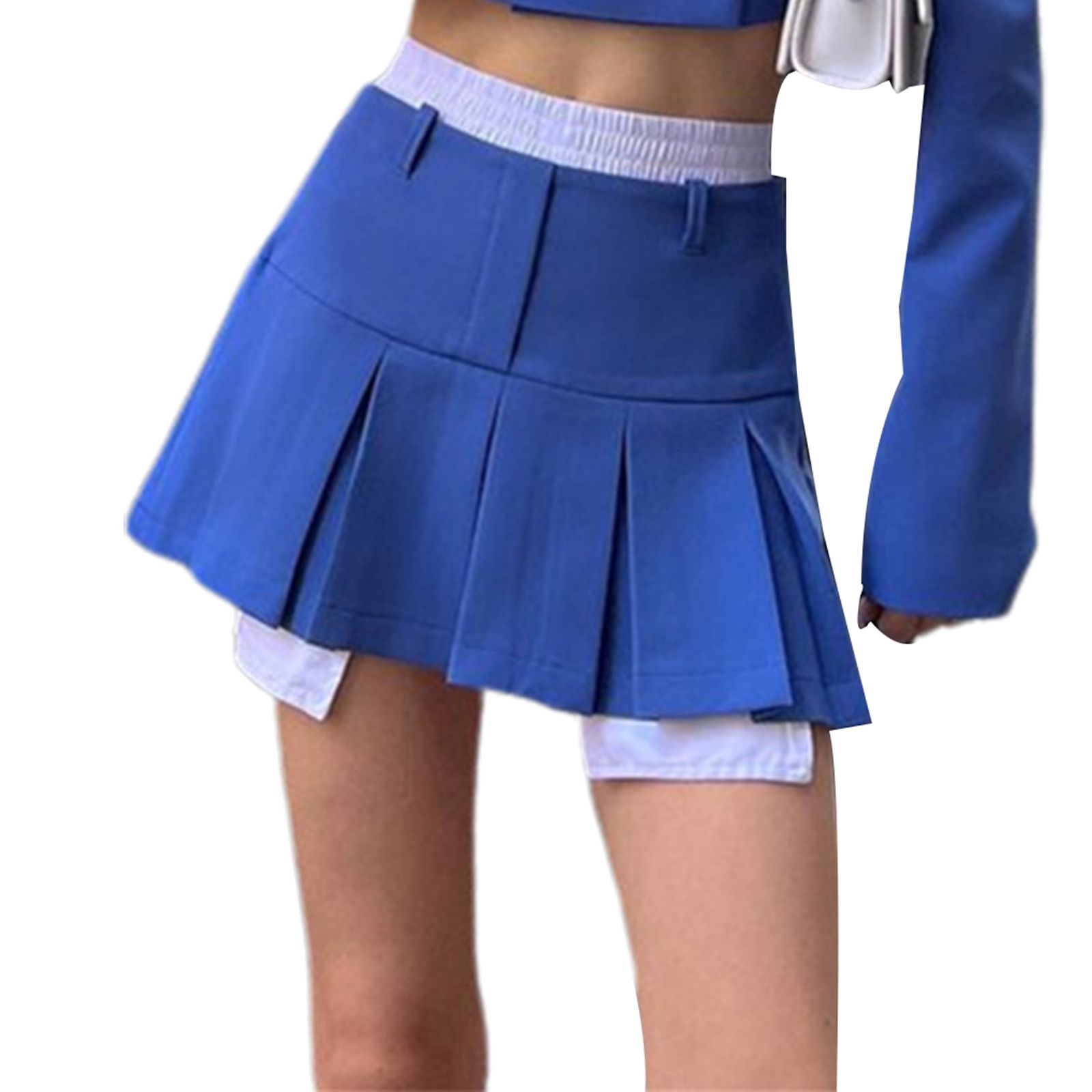 blauwe rok