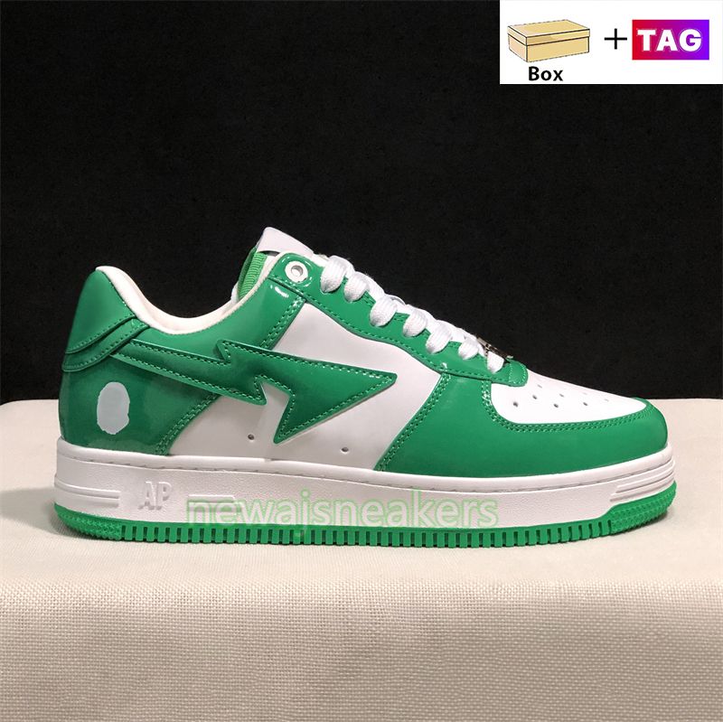 #12 Patent Leather Green White