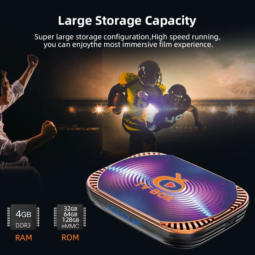 Android 11.0 Amlogic S905X4 4GB 64GB Support LAN 1000M MXIII Pro 2.4G 5G  Dual WiFi BT 4.0 TV Box S905X4 chipset Support 8K 4K 3D Ultra HD