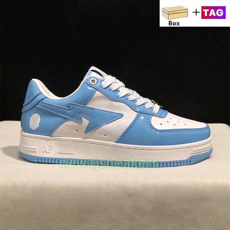 #11 Patent Leather Blue White