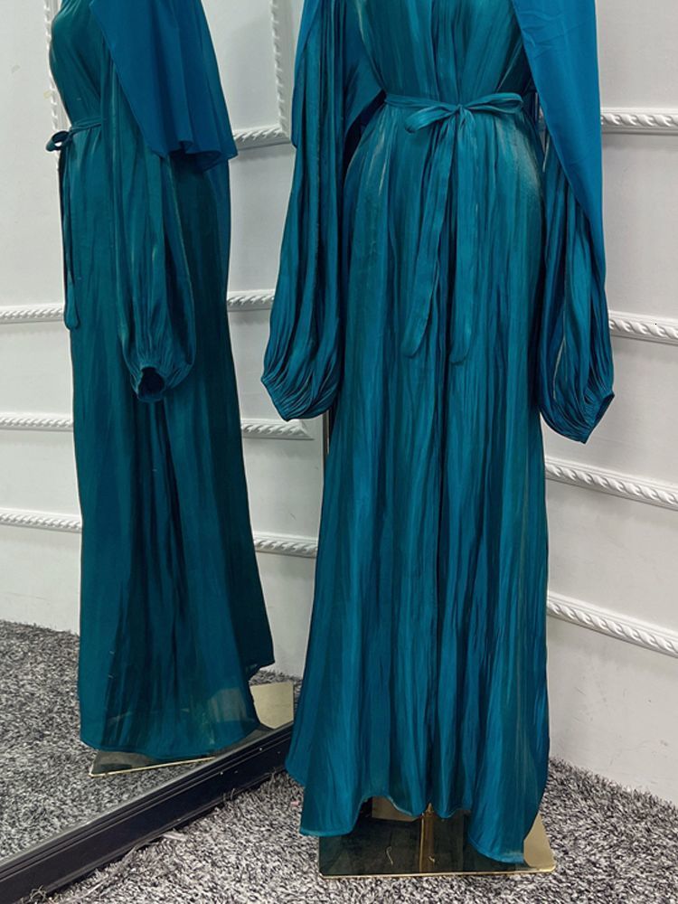 Peacock Blue Abaya-M.