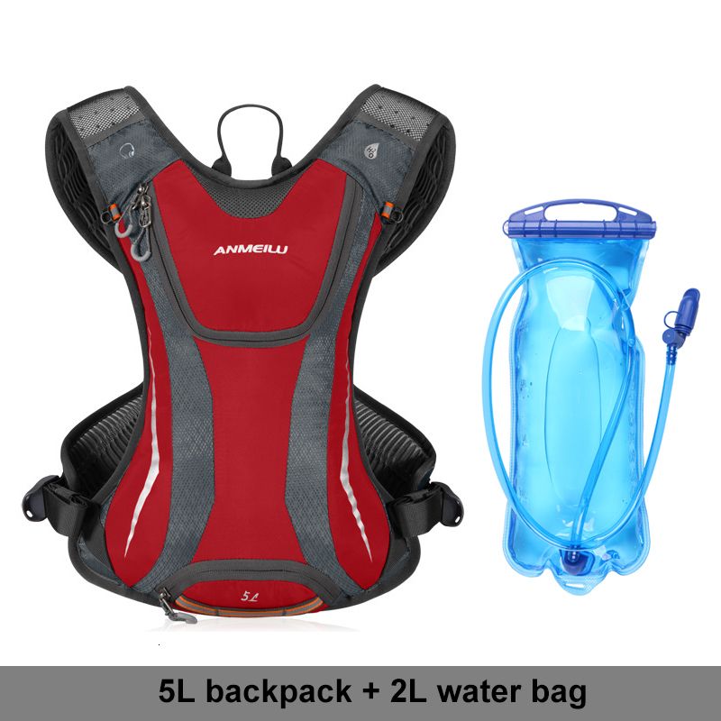 red and water bag