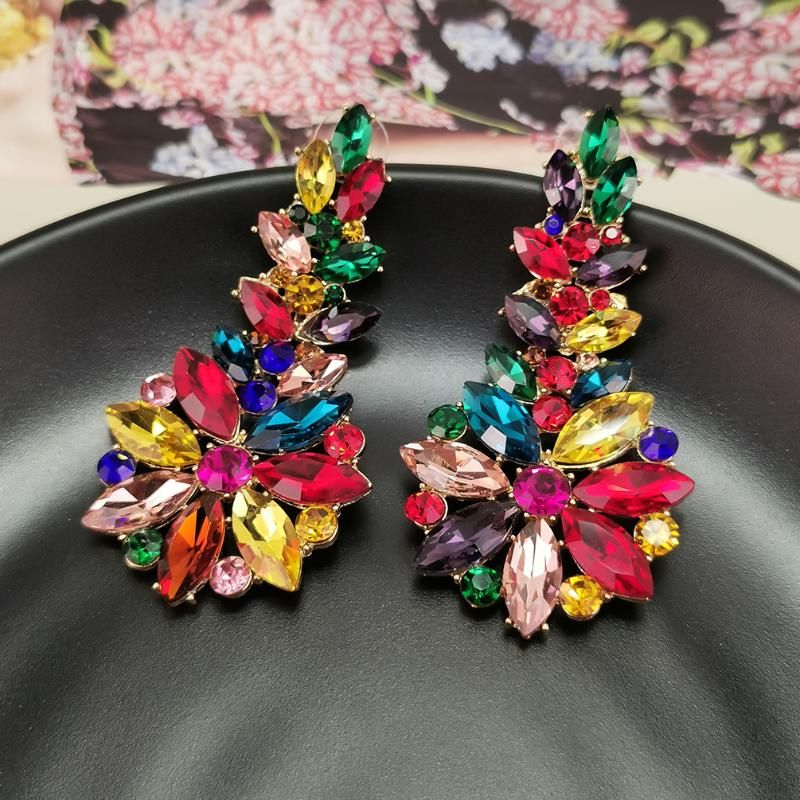 Boucles d'oreilles multicolores