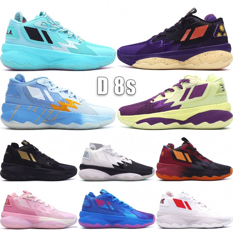 Top Dame 8 Men Basketball Shoes Designer 8s Laheem The Dream Dame Time Sakura Battle Of The Bubble G.O.A.T. Spirit Three Kingdoms Outdoor Sneakers Size 40 46 From Children2018, $27.63 | DHgate.Com
