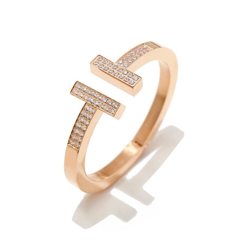 Rose gold with diamond