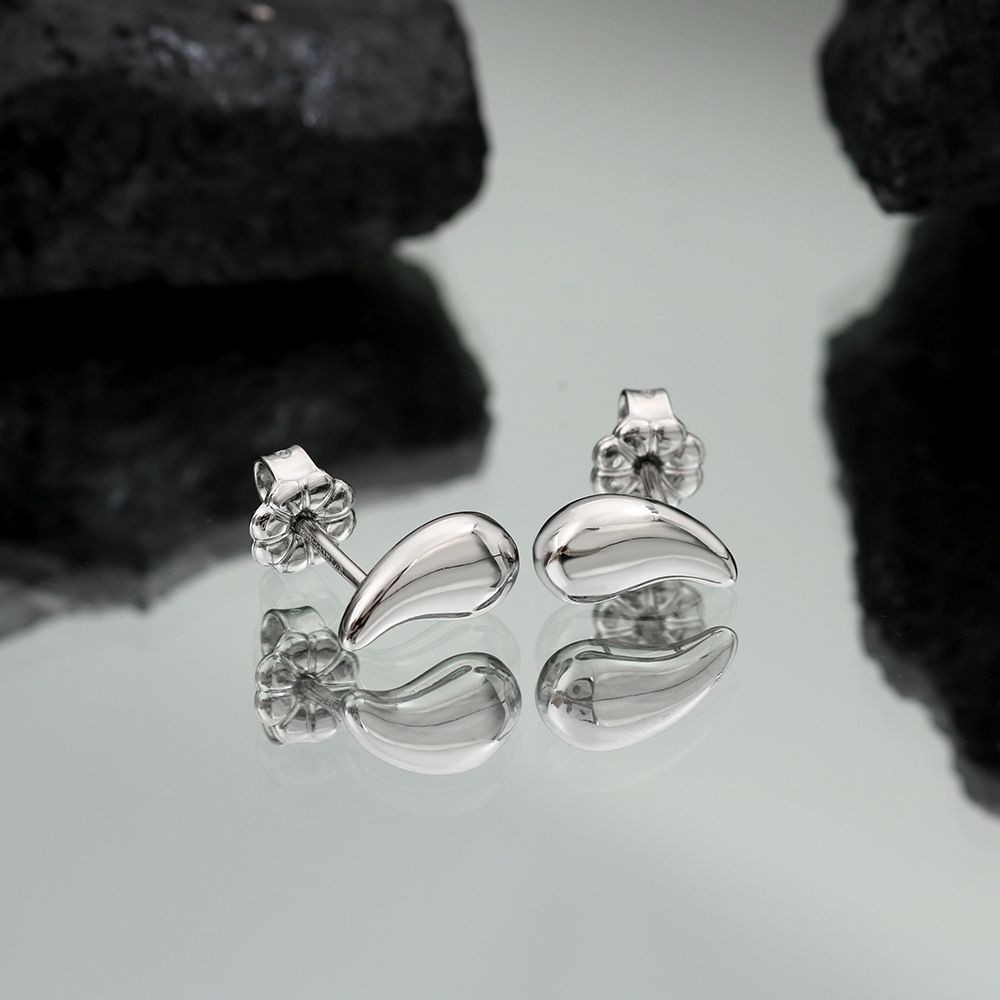 Silver Water-drop Earrings